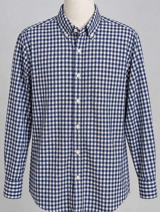 Bonobos Other - Bonobos Navy & White Gingham Slim Button-Down Shirt XXL